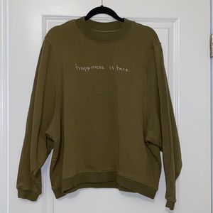 KristinMade Happiness is here Crewneck